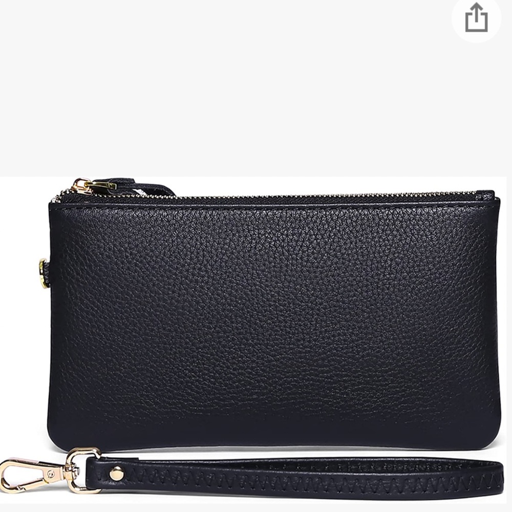 Faux Leather Black Wrislet